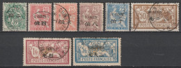 CHINE  - 1907 - SERIE COMPLETE YVERT N°75/82 OBLITERES  - COTE = 66 EUR - Used Stamps