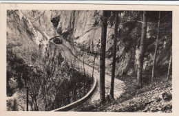 En Chartreuse. Route Du FROU Et Gorges Du Guiers-Vlf., Cancel "Visitez Les Grottes Des Echelles" 1951 - Les Echelles