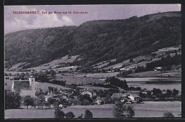 AK Zell Am Moos, Ortsansicht Mit St. Collomann  - Jacht