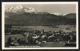 AK Anif, Ortsansicht Gegen D. Hohen Göll Und Watzmann  - Jacht