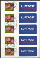 Deutschland 2009  FB 3  Mi-Nr. 5x 2716 Kartäusernelke  O  ESST Bonn + Luftpostaufkleber ( D 4987a) - Used Stamps