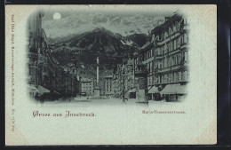 Mondschein-AK Innsbruck, Maria-Theresienstrasse  - Other & Unclassified