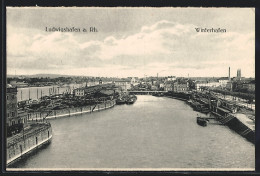 AK Ludwigshafen A. Rh., Winterhafen Mit Dampfern  - Ludwigshafen