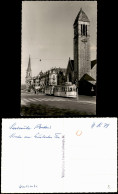 Ansichtskarte Karlsruhe Straßenbahn Und Durlacher Kirche 1964 - Karlsruhe