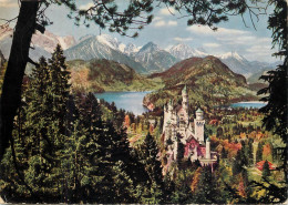 Postcard Germany Royal Castle Neuschwanstein With Alpsee - Autres & Non Classés