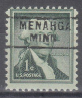 USA Precancel Vorausentwertungen Preo Locals Minnesota, Menahga 729 - Voorafgestempeld