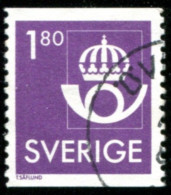 Pays : 452,05 (Suède : Charles XVI Gustave)  Yvert Et Tellier N° : 1400 (o) + N° Au Verso - Used Stamps