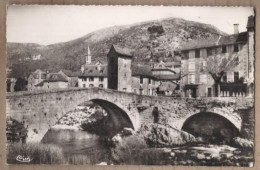 CPSM 48 - PONT De MONTVERT - Le Grand Pont Et L'Horloge - TB PLAN EDIFICE + Vue Centre Village - Autres & Non Classés