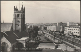 St Andrew's Church And Royal Parade, Plymouth, Devon, C.1950s - Sellicks RP Postcard - Plymouth