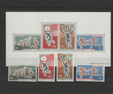Niger 1964 Olympic Games Tokyo, Waterball, Athletics Set Of 4 + S/s MNH - Sommer 1964: Tokio