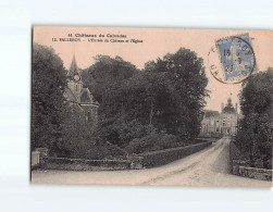 BALLEROY : L'entrée Du Château Et L'Eglise - état - Autres & Non Classés
