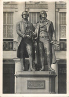 Postcard Germany Weimar Goethe Und Schiller Denkmal - Autres & Non Classés