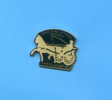 Rare Pins Cheval Caleche Concours National Germigny Meurthe Et Moselle E161 - Animali