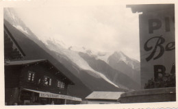 Photographie Vintage Photo Snapshot Les Bossons Chamonix - Plaatsen