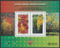 Kanada: 2003,Blockausgabe: Mi. Nr. 64, 48 C. Freundschaft Mit Thailand: Nationale Symbole.   **/MNH - Blocks & Sheetlets