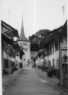 Photographie Vintage Photo Snapshot Suisse Moudon Vaux - Plaatsen
