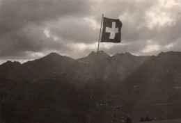 Photographie Vintage Photo Snapshot Suisse Campéry Planachaux - Plaatsen