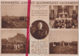 Amsterdamsche Veld - Eerherstel Kerk Na Inbraak - Orig. Knipsel Coupure Tijdschrift Magazine - 1925 - Unclassified