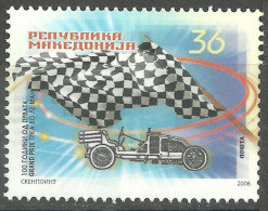 Macedonia 2006 Centennial Of The First Grand Prix 24 Hours Le Mans Circuit Motorsport Old Race Car, MNH - Auto's