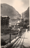 Photographie Vintage Photo Snapshot Suisse Valais Zermatt - Plaatsen