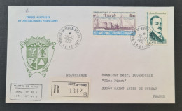 TAAF,  Timbres Numéros 94 Et PA 70 Oblitérés De St PAUL Le 26/12/1981. - Lettres & Documents