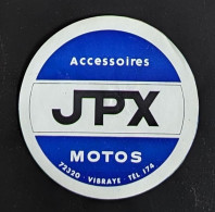 AUTOCOLLANT ACCESSOIRES MOTOS MOTO - JPX - VIBRAYE 72 SARTHE - MAGASIN COMMERCE - Stickers