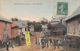 RENNEVILLE (Ardennes) - Rue D'Hannogne - Tirage Couleurs - Voyagé (2 Scans) - Autres & Non Classés