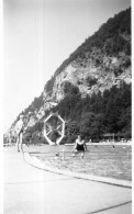 Photographie Vintage Photo Snapshot Suisse Interlaken Piscine  - Lugares