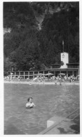 Photographie Vintage Photo Snapshot Suisse Interlaken Piscine  - Lugares