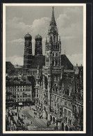 AK München, Rathaus Mit Frauenkirche  - Muenchen