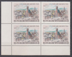 1964 , Internationale Briefmarkenausstellung WIPA 1965 , Wien ( Mi.Nr.: 1164 ) (3) 4-er Block Postfrisch ** - Unused Stamps
