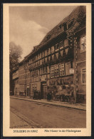 AK Stolberg / Harz, Alte Häuser In Der Niedergasse  - Stolberg (Harz)