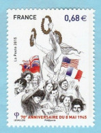 N°  4954  Neuf ** TTB Anniversaire 8 Mai 1945 Tirage 1  000  000 Exemplaires - Unused Stamps