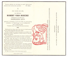 DP Robert Van Hoecke ° Balegem Oosterzele 1900 † Gentbrugge 1956 X Madeleine Ghys // Porrez Lauwaert De Maeseneire - Andachtsbilder