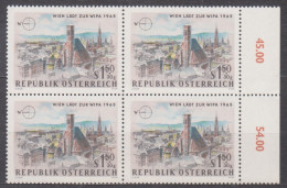 1964 , Internationale Briefmarkenausstellung WIPA 1965 , Wien ( Mi.Nr.: 1164 ) (5) 4-er Block Postfrisch ** - Nuovi