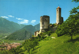BORGO VALSUGANA, TRENTO, CASTLE, ARCHITECTURE, TOWER, CASTLE, RUINS, ITALY, POSTCARD - Trento