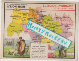 VP :région Lyon , Valence, St Etienne, Clermond Ferrand, Chambéry,gap,privas, Die, Grenoble, Aurill ( Lion Noir  Cirage) - Zonder Classificatie