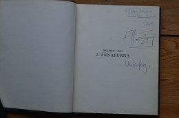 Signed Couzy Herzog Rebuffat Dédicace Regards Vers Annapurna Sp Reliure Carte Himalaya Mountaineering Escalade Alpinisme - Autographed