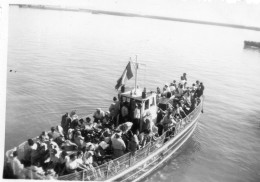 Photographie Vintage Photo Snapshot Le Hâvre ? L' Audacieuse Bateau - Barche