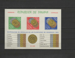 Panama 1964 Olympic Games Innsbruck S/s Imperf. MNH - Inverno1964: Innsbruck