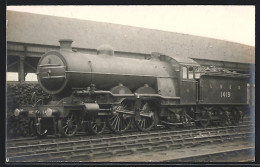 Photo Pc Englische Eisenbahn, L N E R, 1419, Dampflokomotive Mit Tender  - Trains