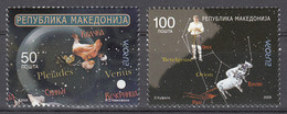 Macedonia 2009 Europa CEPT Astronomy Hen Oxen Fauna, Set MNH - Nordmazedonien