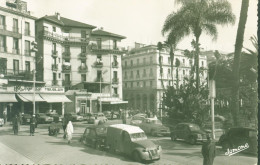 CP CPSM Algérie Place De La République Et Rue Bab Azoun Edition Jomone Alger - Algiers