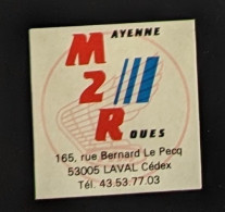 AUTOCOLLANT M2R- MAYENNE 2 ROUES - MOTO MOTOS - LAVAL 53 - MAGASIN COMMERCE - Stickers