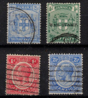JAMAIQUE     Entre 1910 Et 1916     N° 51 - 58 - 61 - 69A     Oblitérés - Jamaïque (...-1961)
