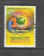 0IMBRE OBLITERE DE COTE D'IVOIRE DE 2000 N° MICHEL 1255 - Ivoorkust (1960-...)
