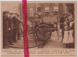 Denekamp - Brandweer, Pompiers Met Nieuwe Brandspuit - Orig. Knipsel Coupure Tijdschrift Magazine - 1925 - Zonder Classificatie