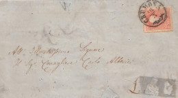 2133 - LOMBARDO VENETO -  Lettera Del 18 Marzo 1859 Da Cremona A Lugo Con Soldi 5 Rosso I Tipo - Lombardy-Venetia