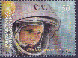 Macedonia 2009 Yuri Gagarin Cosmonaut Astronaut Space Russia SSSR, Stamp MNH - Europa