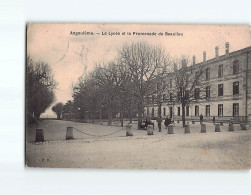 ANGOULEME : Le Lycée Et La Promenade Beaulieu - état - Angouleme